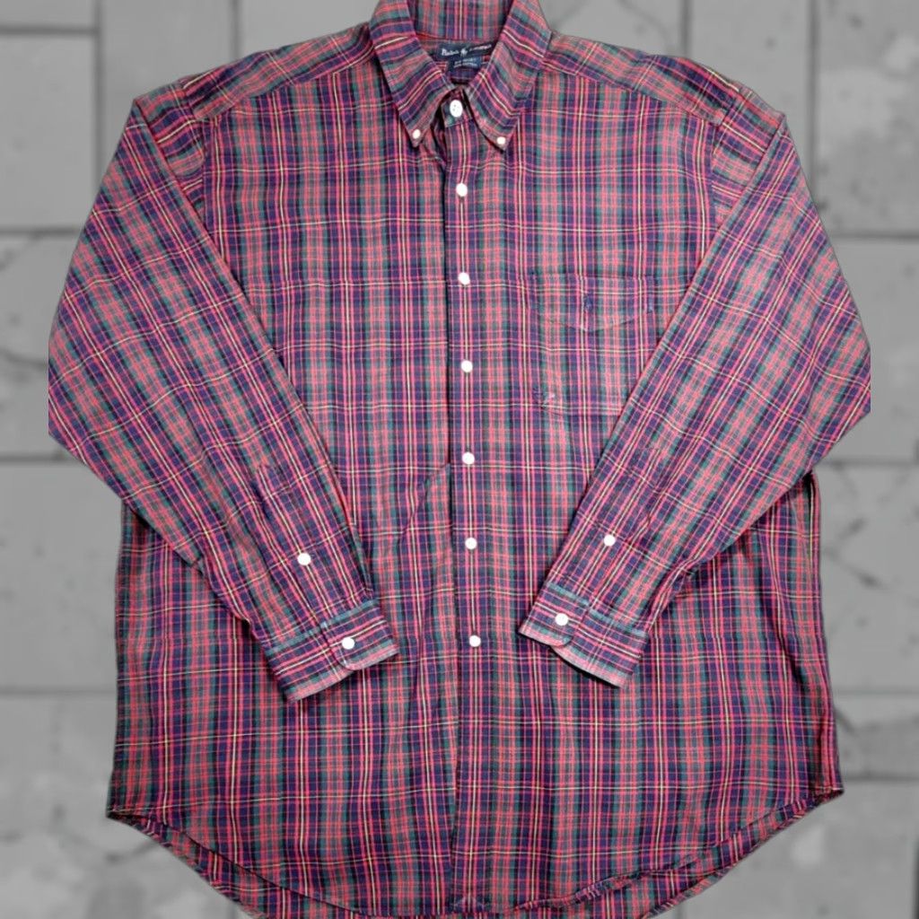 Polo Ralph Lauren Polo Ralph Lauren Button-Up Multicolor Plaid Oxford Shirt XL Big & Tall Mens Long Sleeve Colorful Logo OCBD Size US XL / EU 56 / 4 - 1 Thumbnail