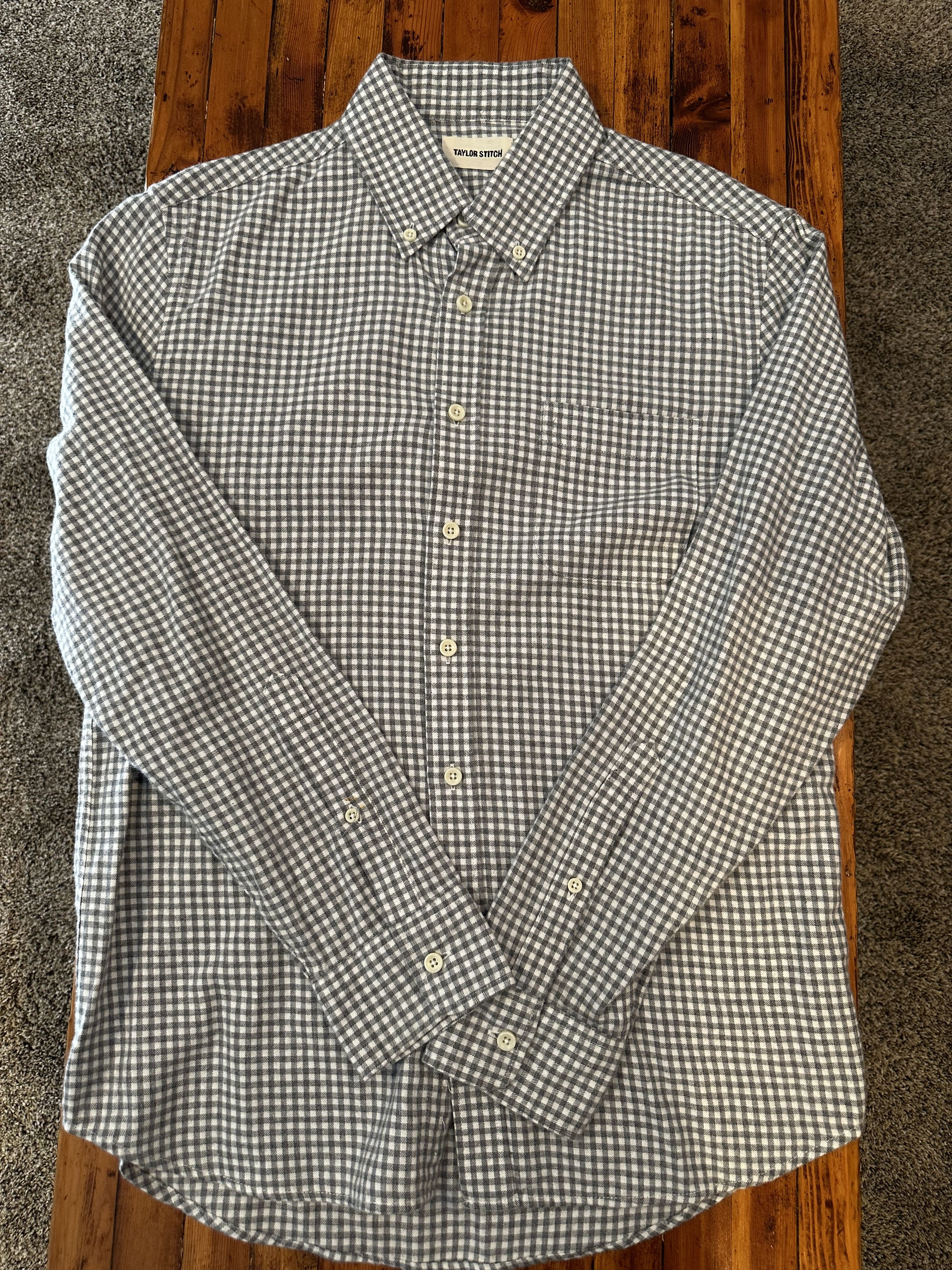 Taylor Stitch The Jack in Brushed Ash Gingham Size US S / EU 44-46 / 1 - 1 Thumbnail