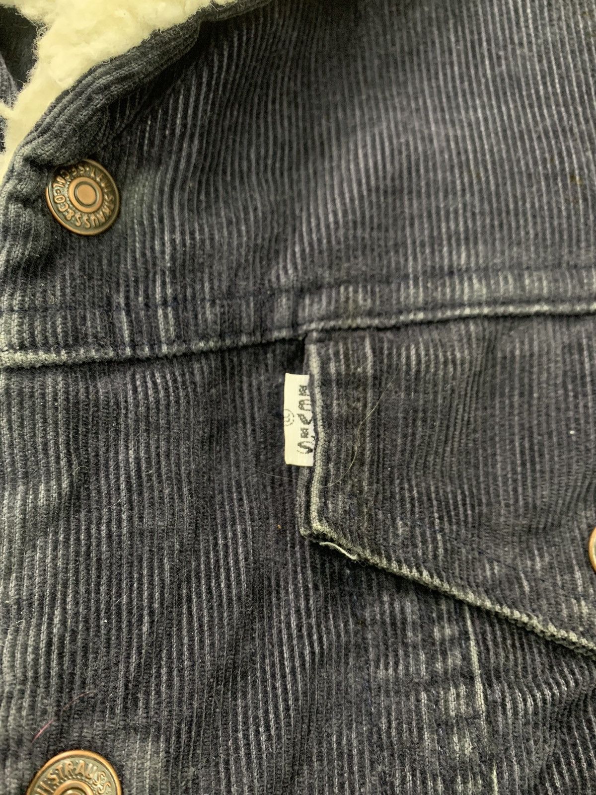 Levi's Vtg Levis Corduroi Sherpa Jacket Made in Usa Size US M / EU 48-50 / 2 - 7 Thumbnail