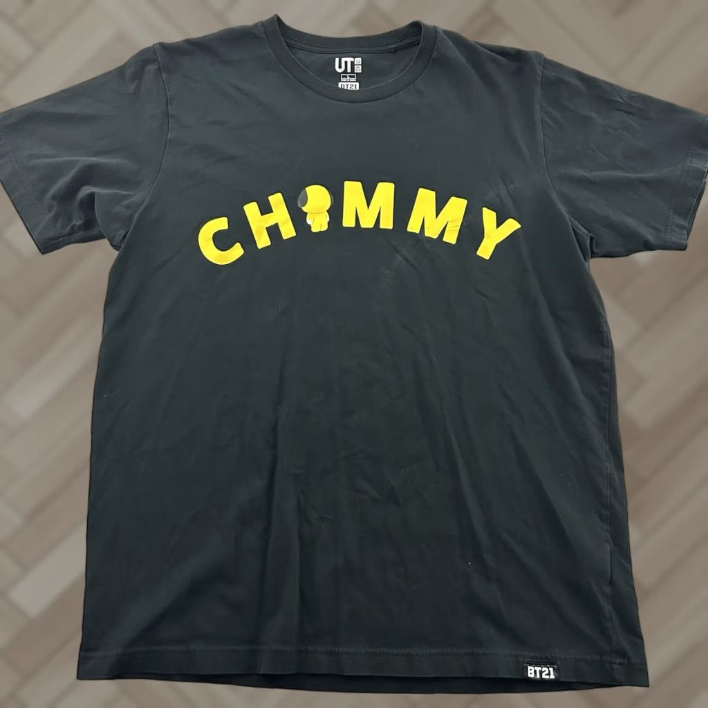 Uniqlo Uniqlo BTS BT21 Chimmy Short Sleeve T Shirt Men's L Black K Pop Shirt Size US L / EU 52-54 / 3 - 1 Thumbnail