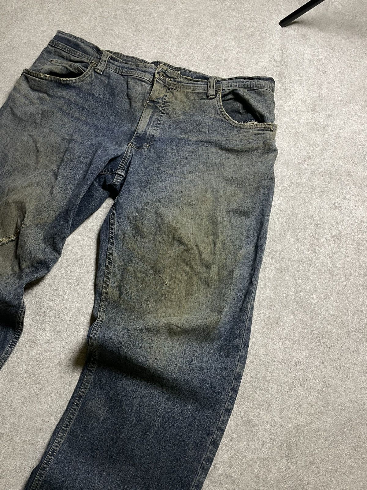 If Six Was Nine × Le Grande Bleu (L.G.B.) × Tornado Mart Distressed Work Denim Angelo Litric Cut & Burn IfSixWasNine Size US 32 / EU 48 - 3 Thumbnail