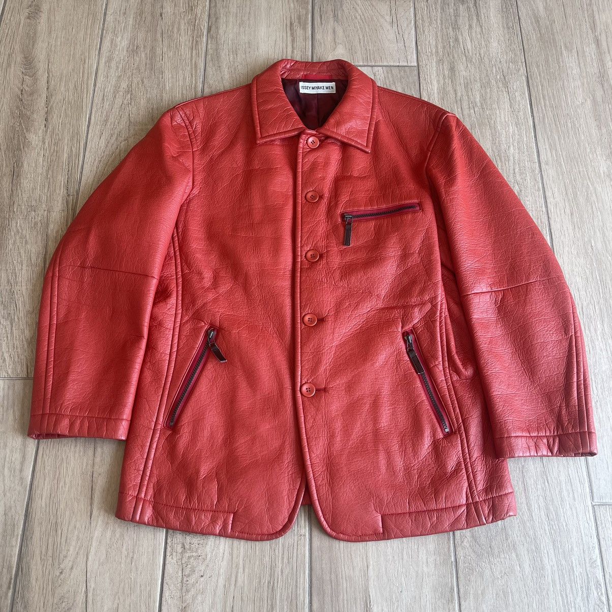 Issey Miyake Men AW1997 Eco Leather Utility Jacket Size US M / EU 48-50 / 2 - 1 Thumbnail