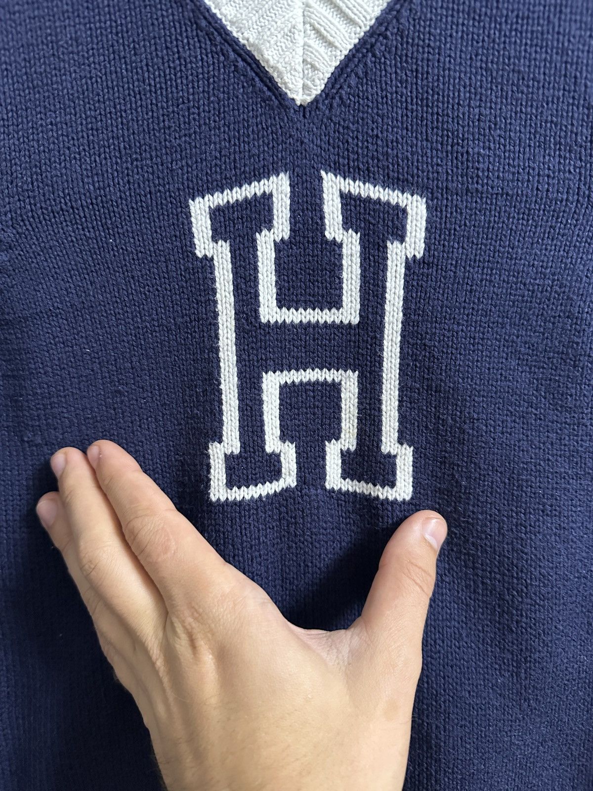 Tommy Hilfiger Rare Vest Tommy Hilfiger Bug Logo College Style. Size S / US 4 / IT 40 - 2 Thumbnail