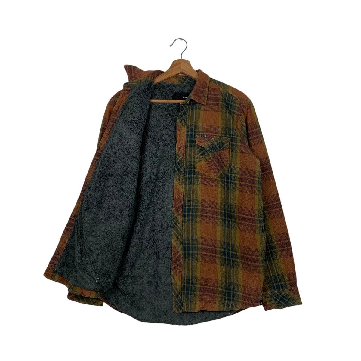 Hurley HURLEY Fleece Lined Checked Tartan Flannel #1843-C80 Size US S / EU 44-46 / 1 - 9 Thumbnail