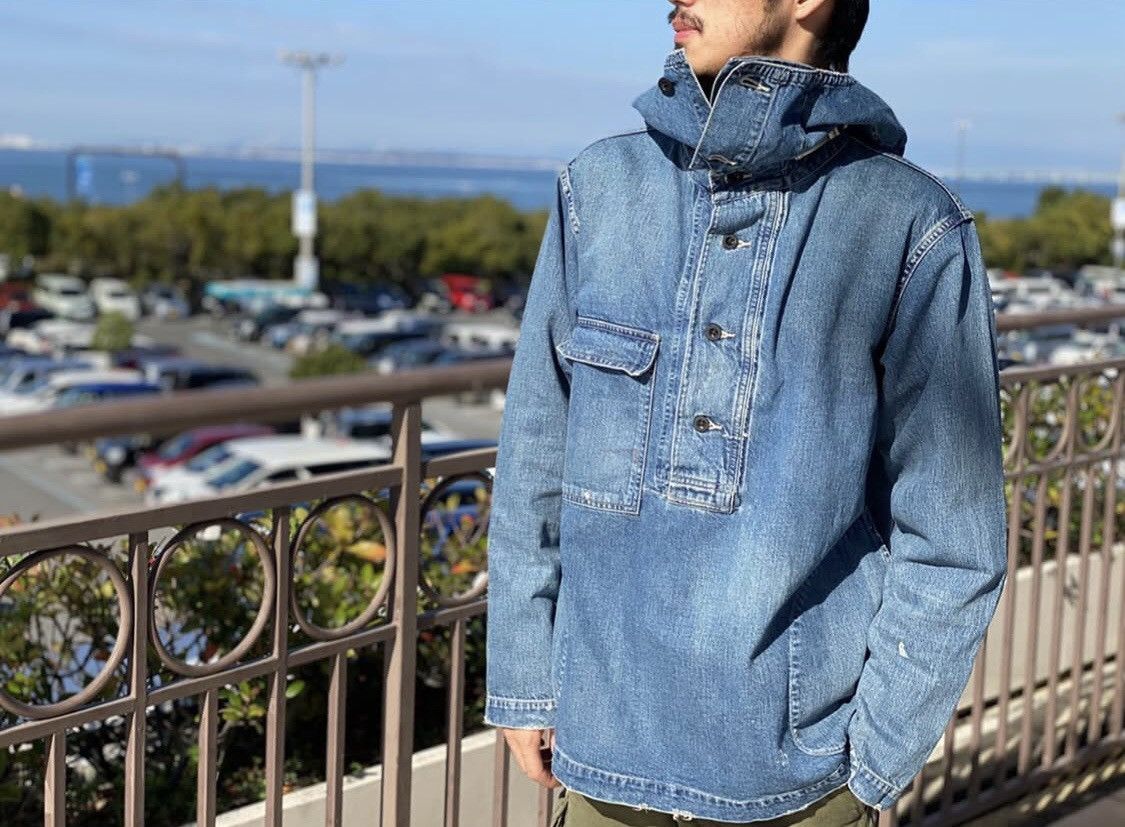 Engineered Garments (Ordinary Fits) Re:Ordinary Gunner Smock Denim Anorak Parka Size US M / EU 48-50 / 2 - 22 Thumbnail