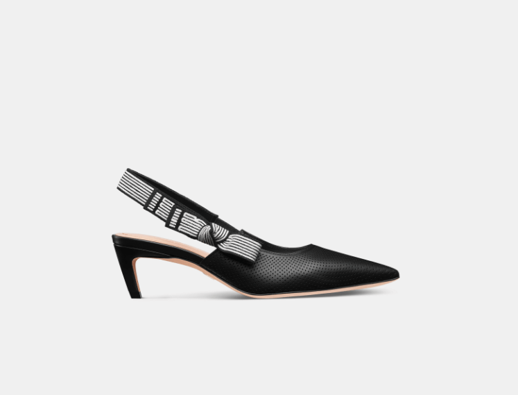 Dior o1w1db10426 KCV370 Toujours Slingback Pumps in Black Size US 7 / IT 37 - 1 Thumbnail