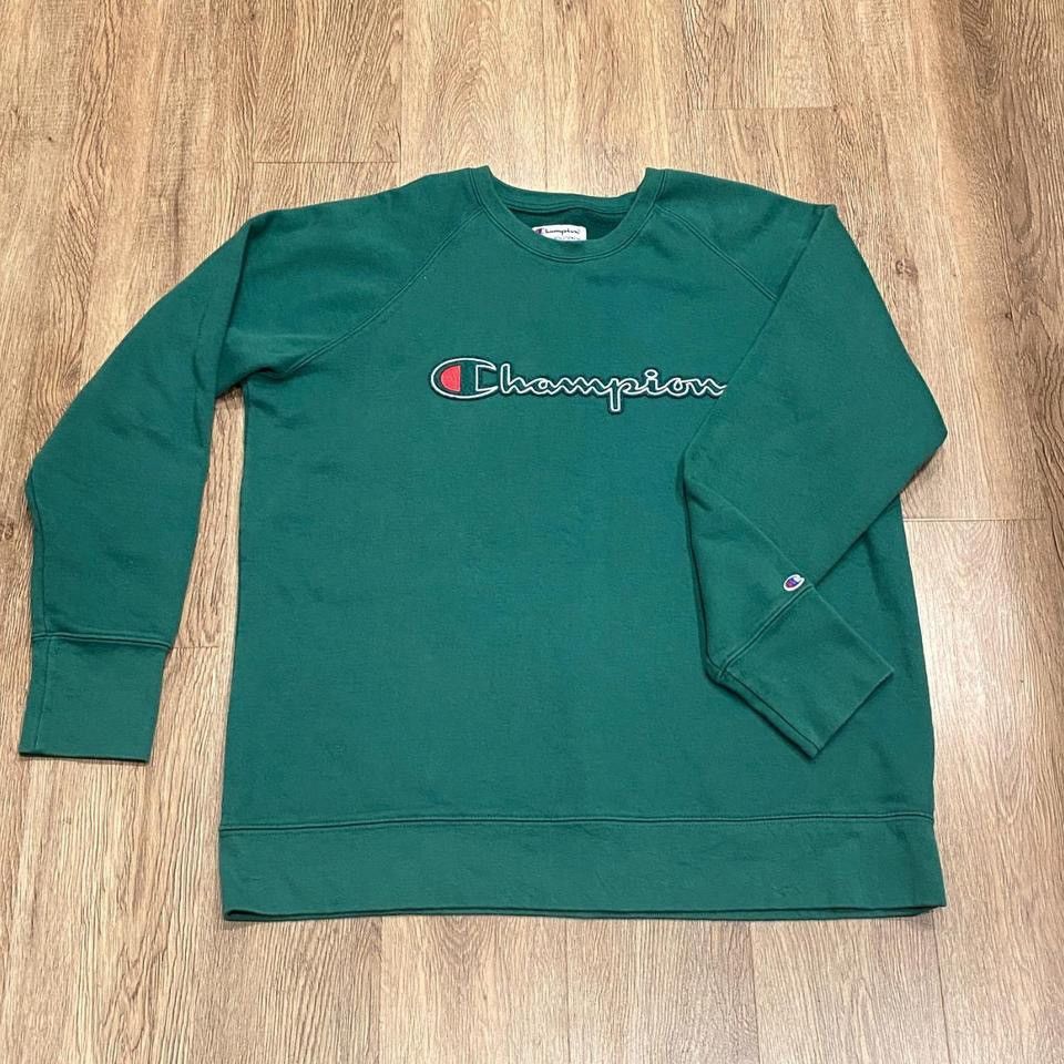 Champion Brand New Champion Gratified Green Logo Sweatshirt Size US XL / EU 56 / 4 - 6 Thumbnail