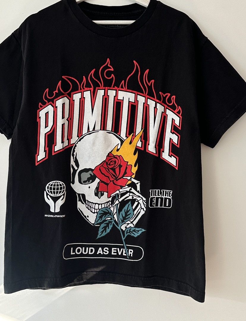 Primitive Primitive skateboarding skull tshirt Size US L / EU 52-54 / 3 - 2 Thumbnail
