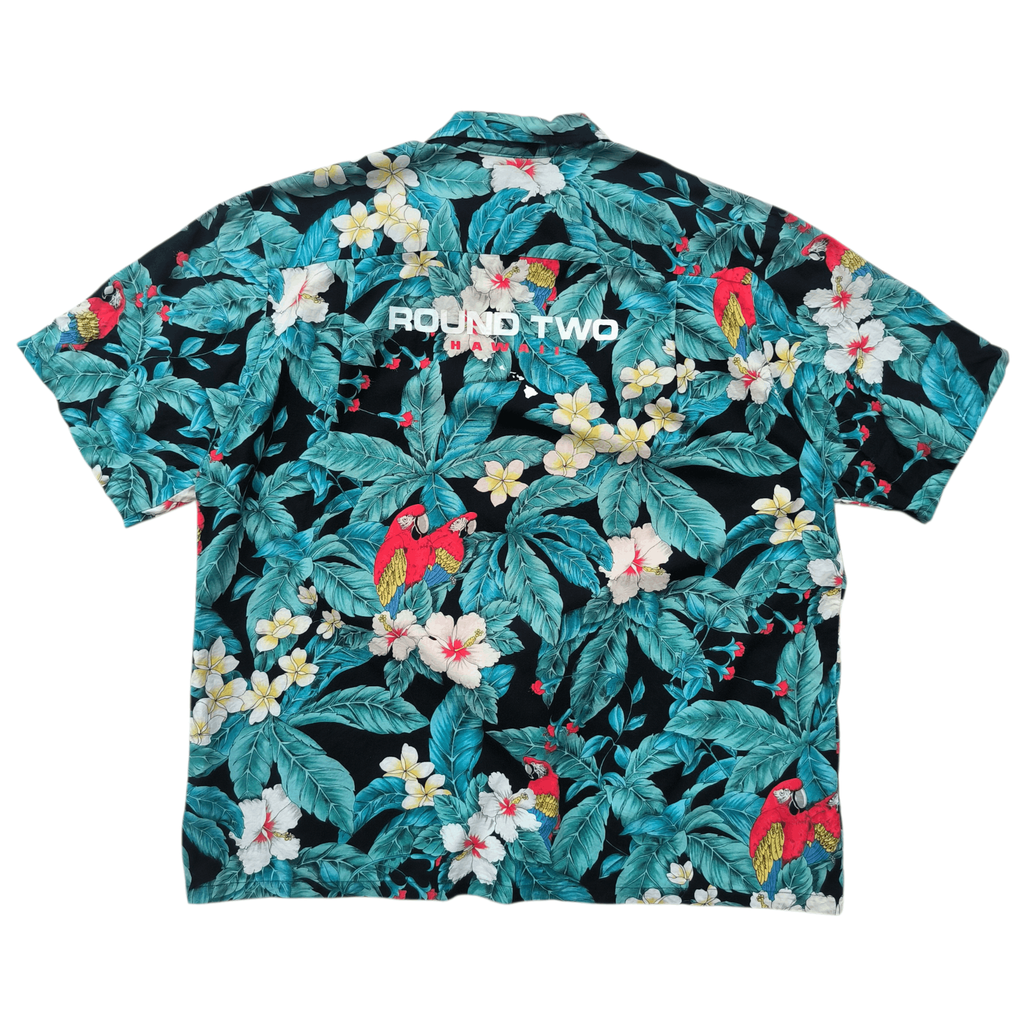 Japanese Brand Vintage Hawaiian Shirt Up-Cycled by Round Two Hawaii Size US XXL / EU 58 / 5 - 1 Thumbnail