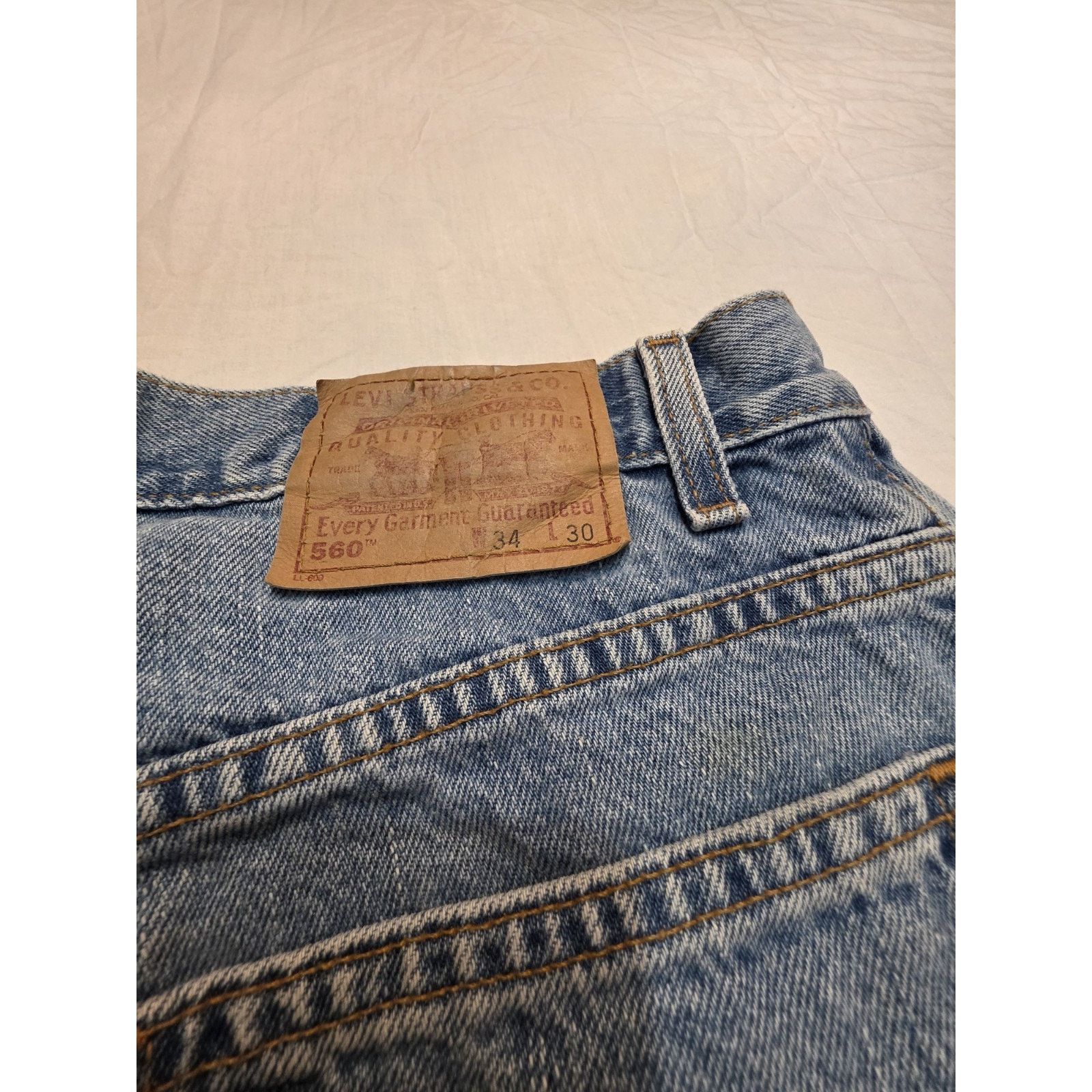 Levi's Levis 560 Loose Fit Tapered Leg 34x30 Blue Jeans Size US 34 / EU 50 - 7 Thumbnail