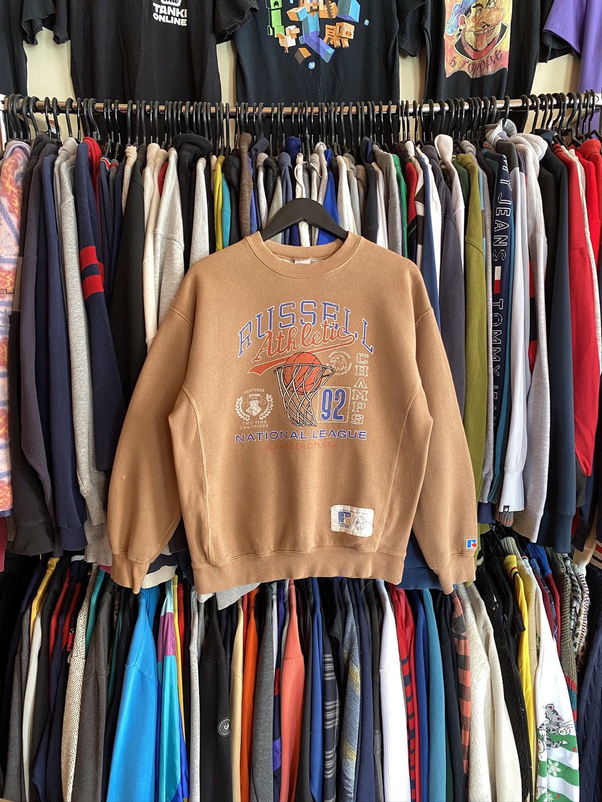 Russell Athletic RUSSELL ATHLETIC BIG LOGO DISTRESSED VINTAGE SWEATSHIRT Y2k Size US M / EU 48-50 / 2 - 1 Thumbnail