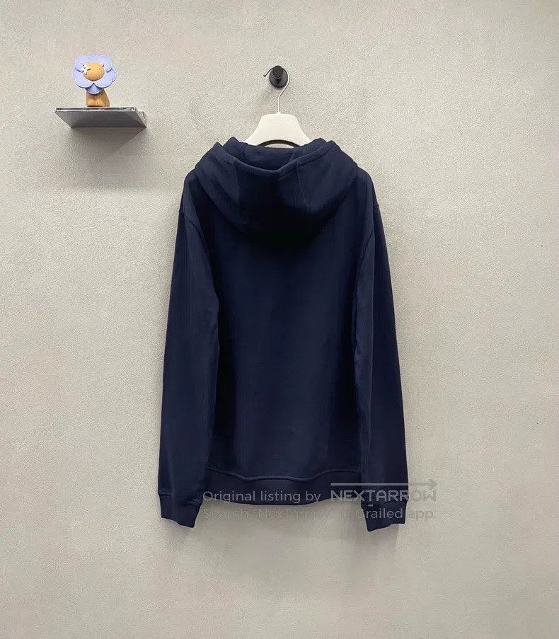 Hermes Hermes Navy blue hooded sweatshirt Size L / US 10 / IT 46 - 2 Thumbnail