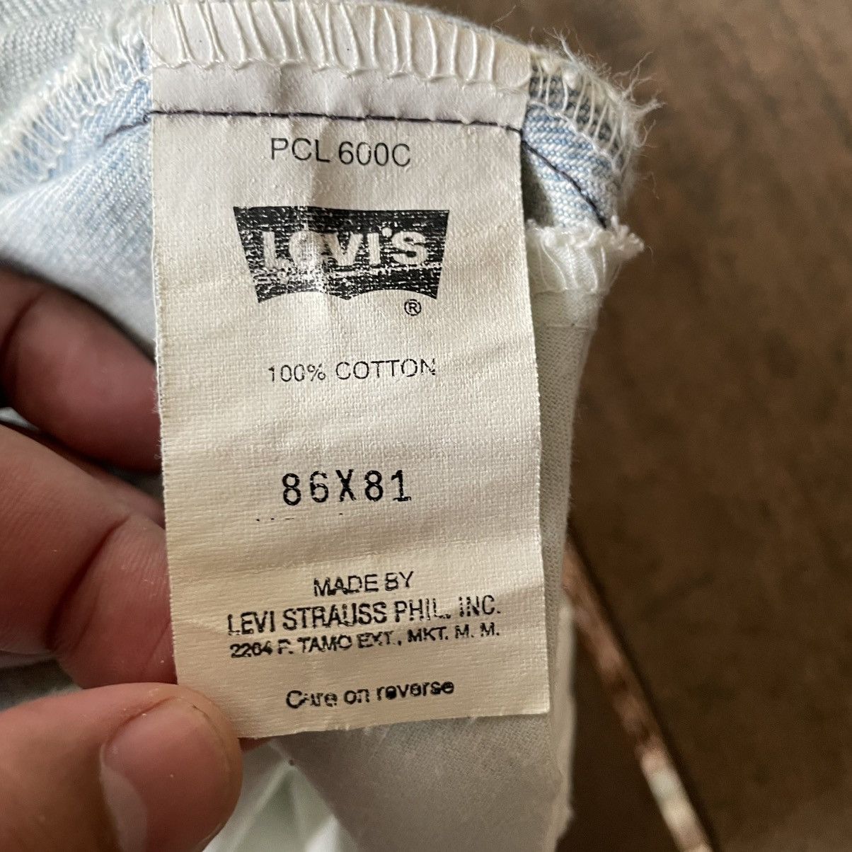 Levi's 🔥Vintage Levis 805 Orange Tab Washed Ripped Distress Jeans Size US 35 - 17 Thumbnail