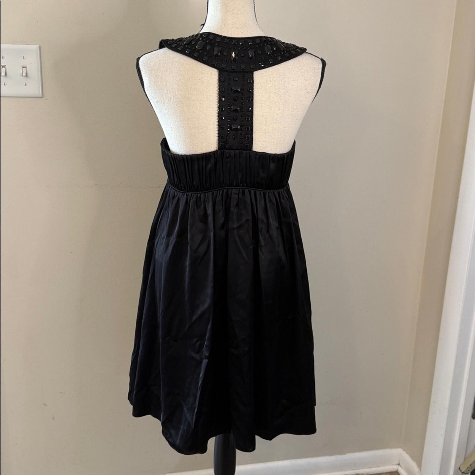 Other Laundry by Design Black midi dress bead embellished SZ 6 Size M / US 6-8 / IT 42-44 - 4 Thumbnail