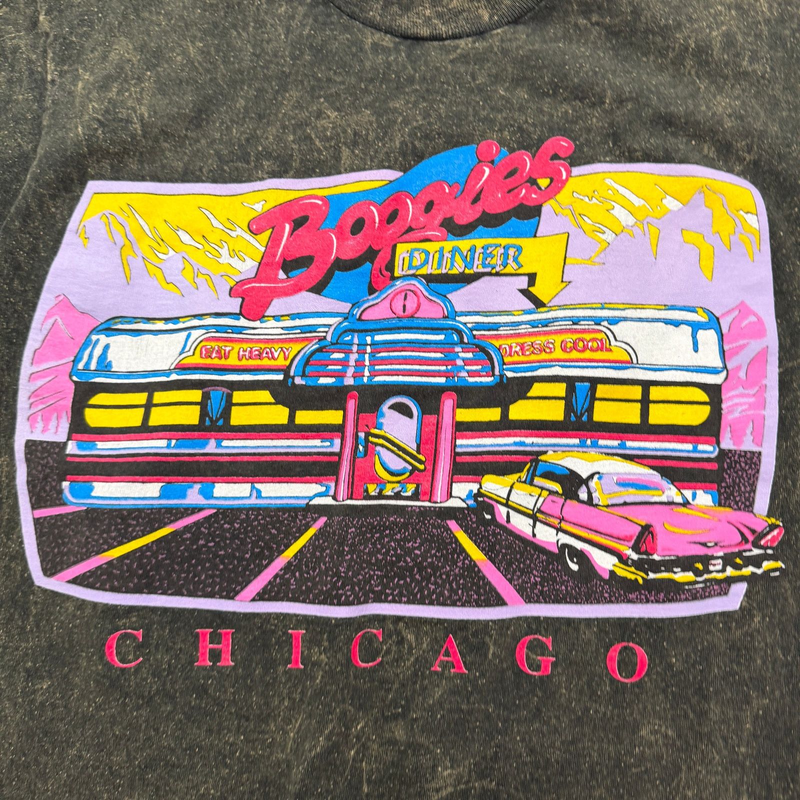 Vintage Vintage Boogies Diner Chicago Shirt Large Single Stitch 90s Size US L / EU 52-54 / 3 - 3 Thumbnail