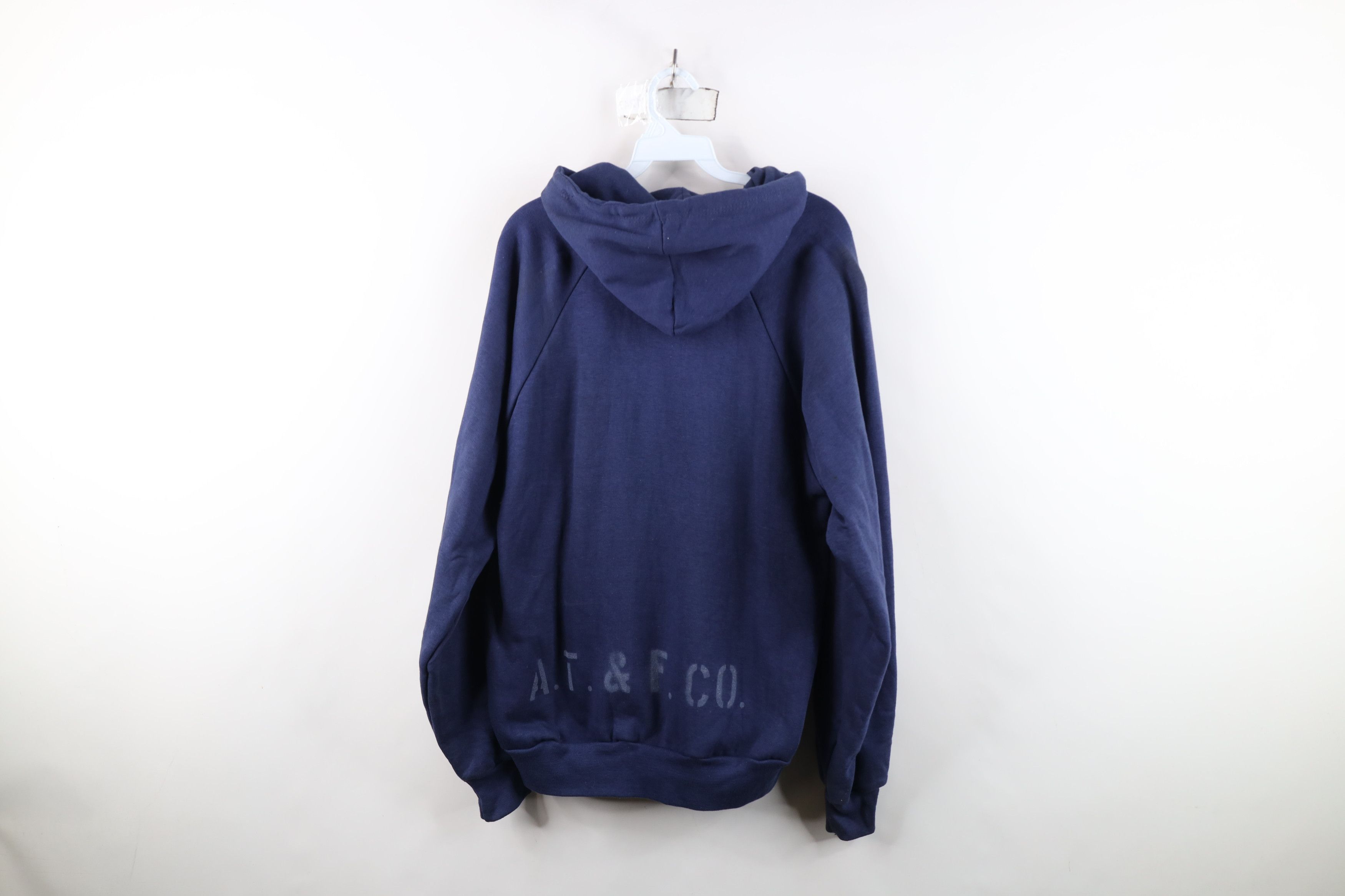 Vintage Vintage 90s Thermal Waffle Knit Lined Hoodie Sweatshirt Size US XL / EU 56 / 4 - 12 Thumbnail