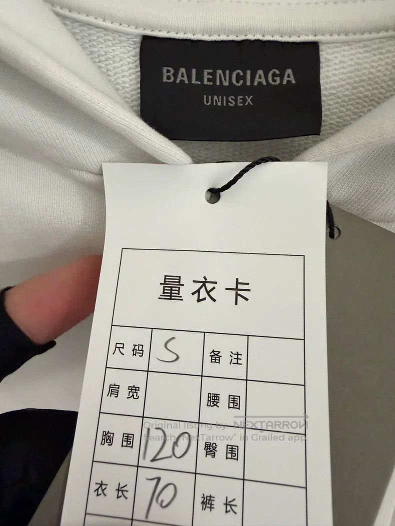 Balenciaga Balenciaga White Fridge Magnet Energy Logo Zipper Hoodie Size US S / EU 44-46 / 1 - 3 Thumbnail