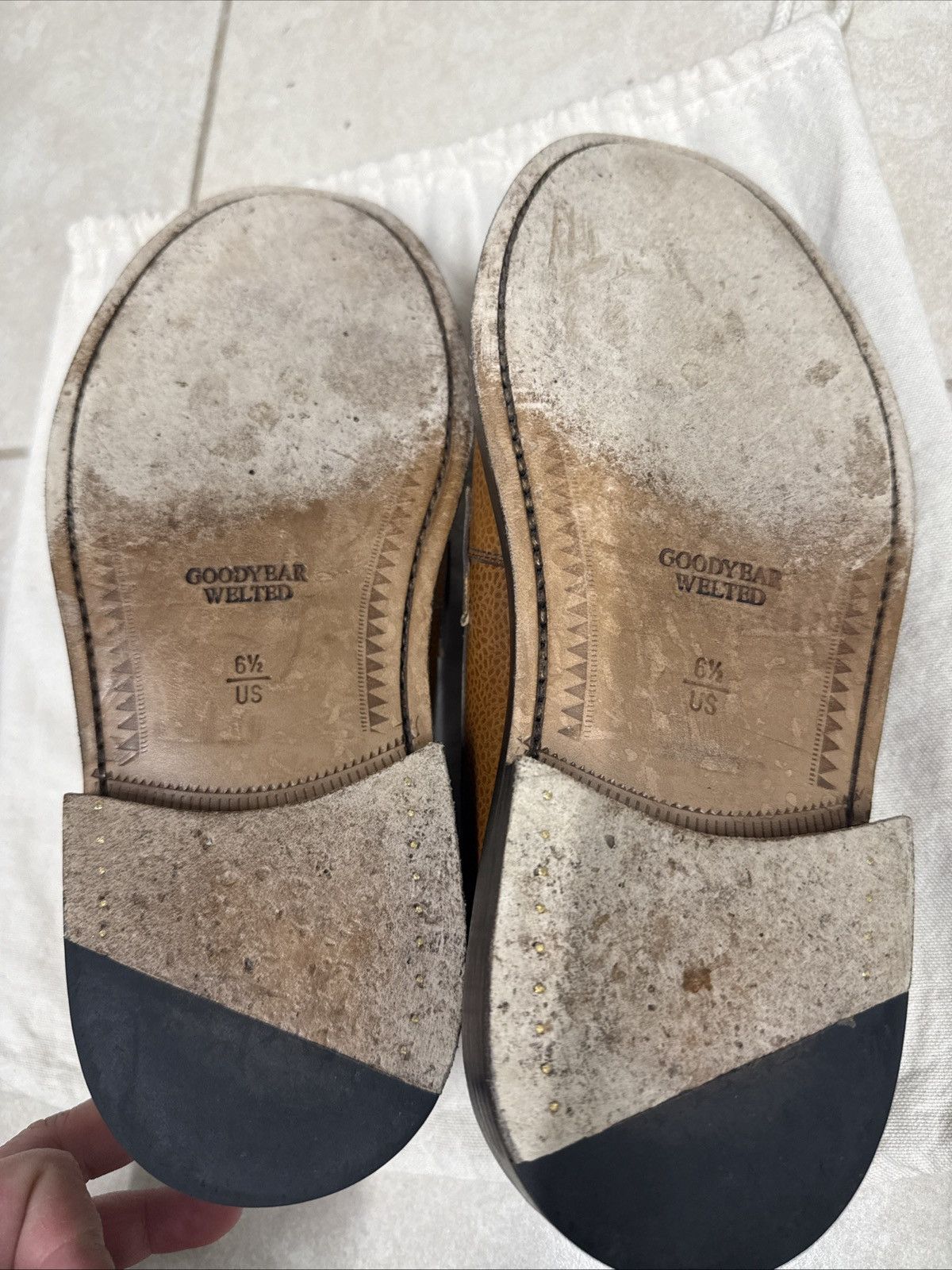 Blackstock & Weber Blackstock & Weber Ellis Penny Loafer in Acorn and White Size US 6.5 / EU 39-40 - 2 Thumbnail