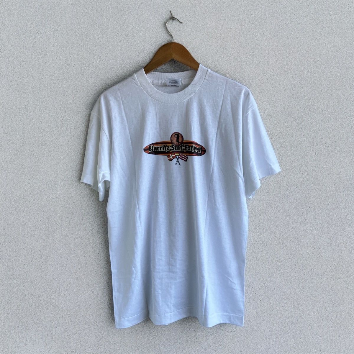 Vintage 90s Biarritz Surf Festival Tee Shirt L’esprit D’Hawaii Size US XL / EU 56 / 4 - 8 Thumbnail