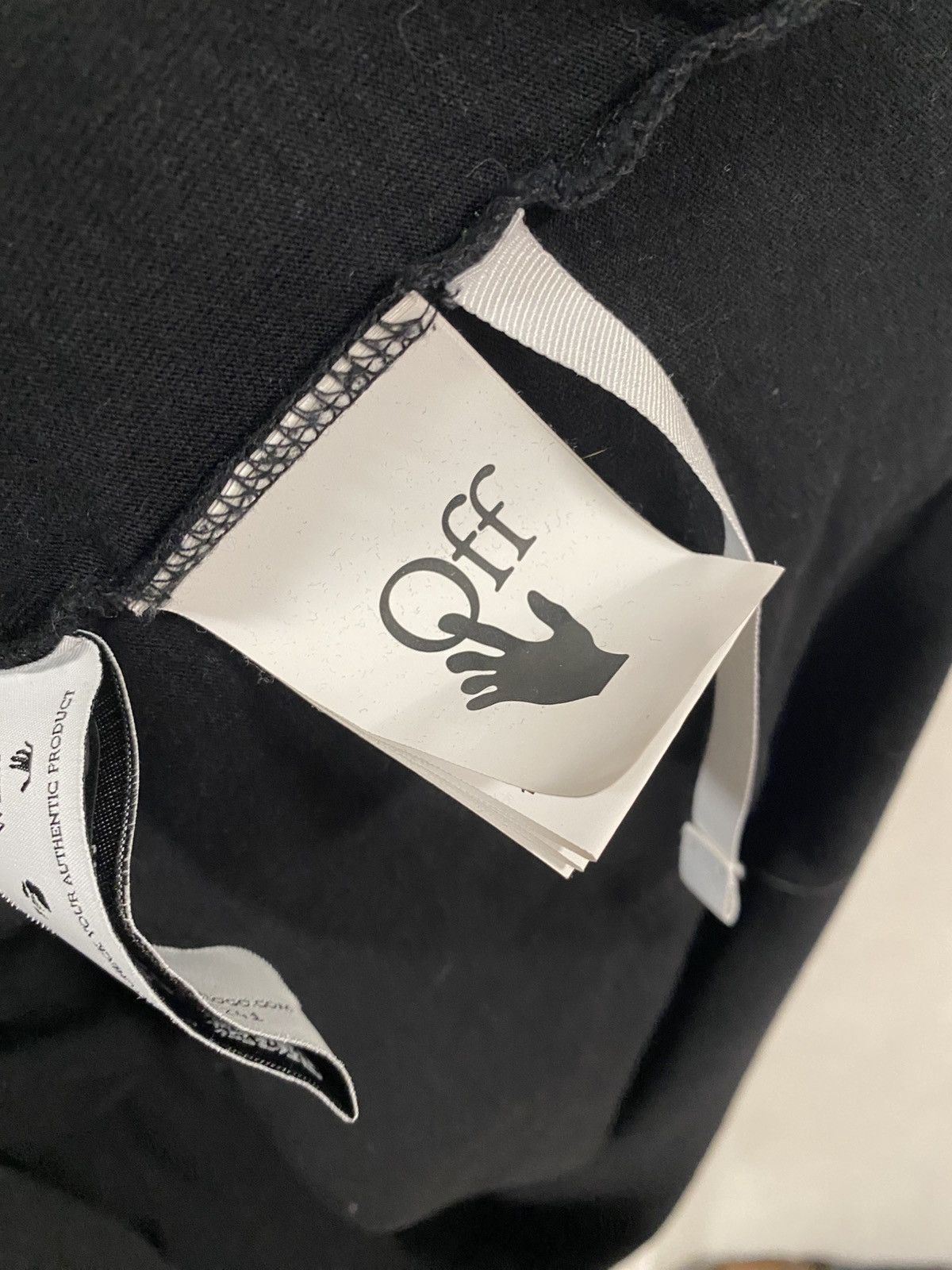 Off-White 🍀Free Shipping☘️ Off White Black T Shirt Super Oversized Size US L / EU 52-54 / 3 - 5 Thumbnail