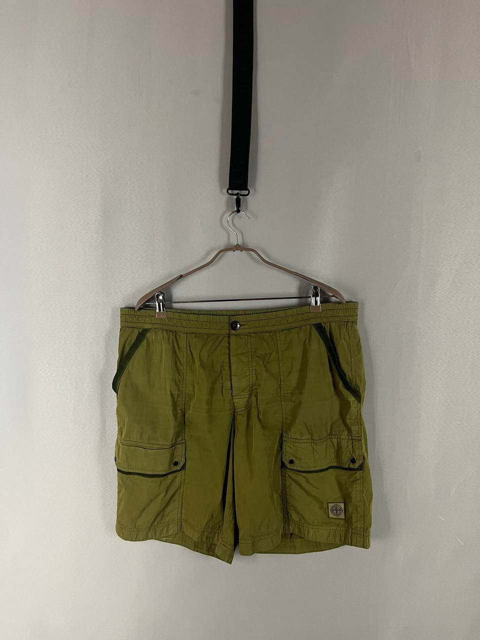 Stone Island Stone Island Nylon Cargo Shorts Khaki Olive Size US 36 / EU 52 - 1 Thumbnail