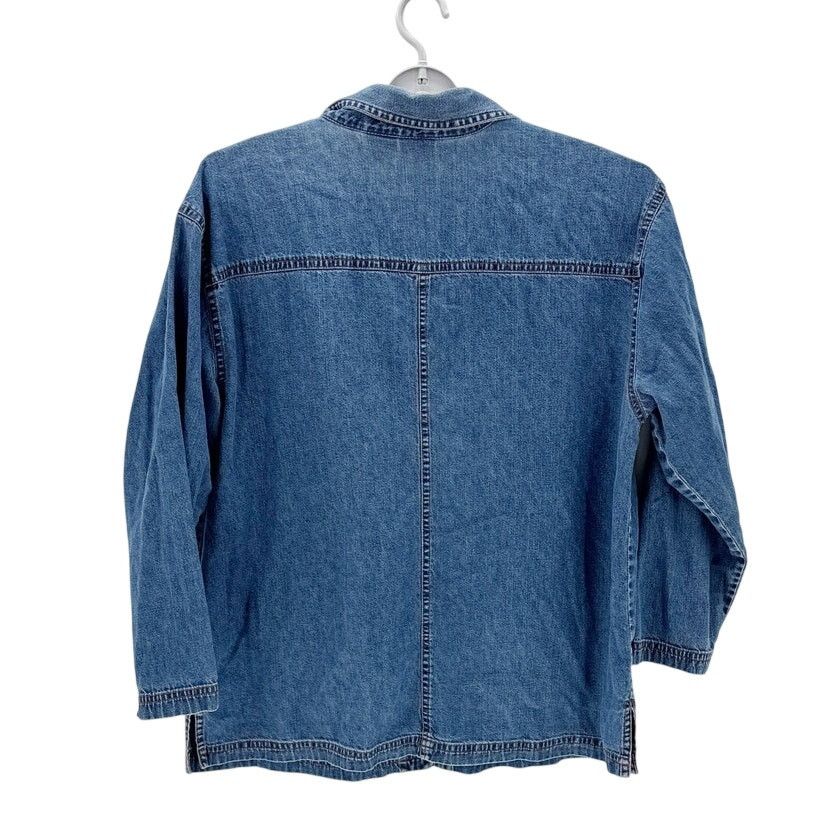 Other vintage Blair denim jacket embroidered cat garden designs Size L / US 10 / IT 46 - 2 Thumbnail