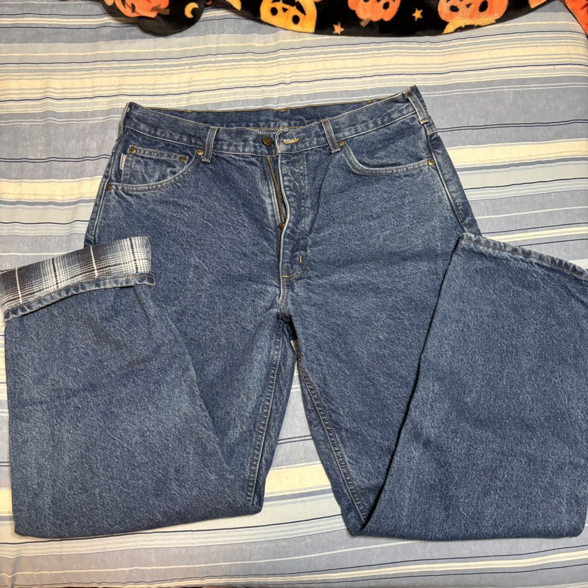Carhartt Fleece lined carhartt denim Size US 36 / EU 52 - 1 Thumbnail