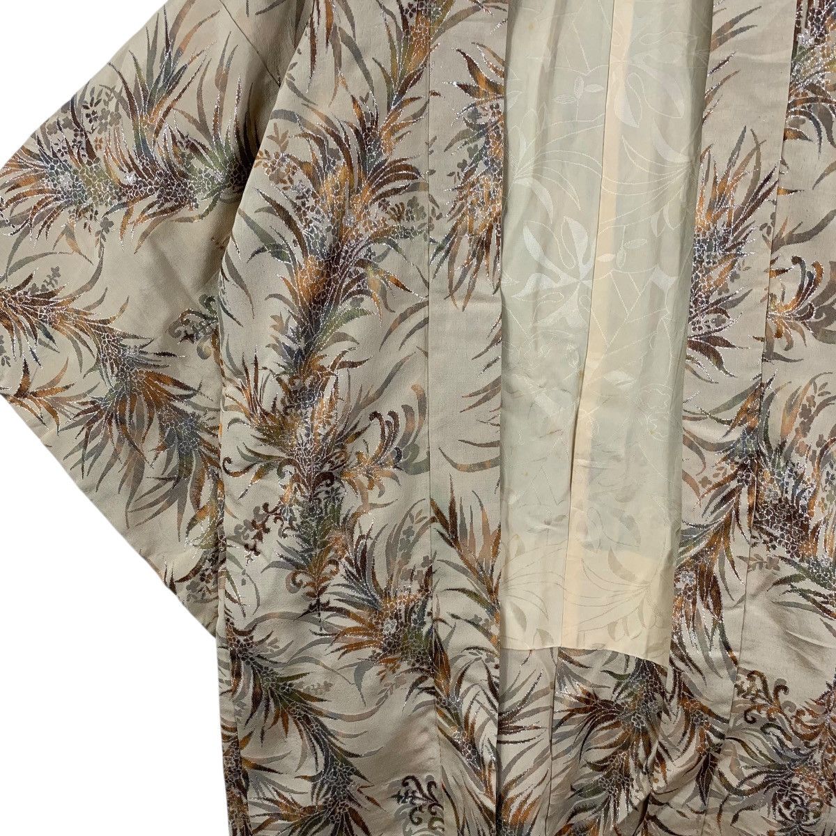 Vintage Vintage 70s KIMONO JAPAN BOTANICAL Tropical Traditional Size XXL / US 16-18 / IT 52-54 - 5 Thumbnail