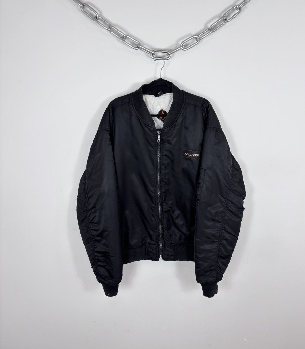 Other Hellfire Club Vintage Black Racing MA-1 Flight Bomber Jacket Size US XXL / EU 58 / 5 - 1 Thumbnail