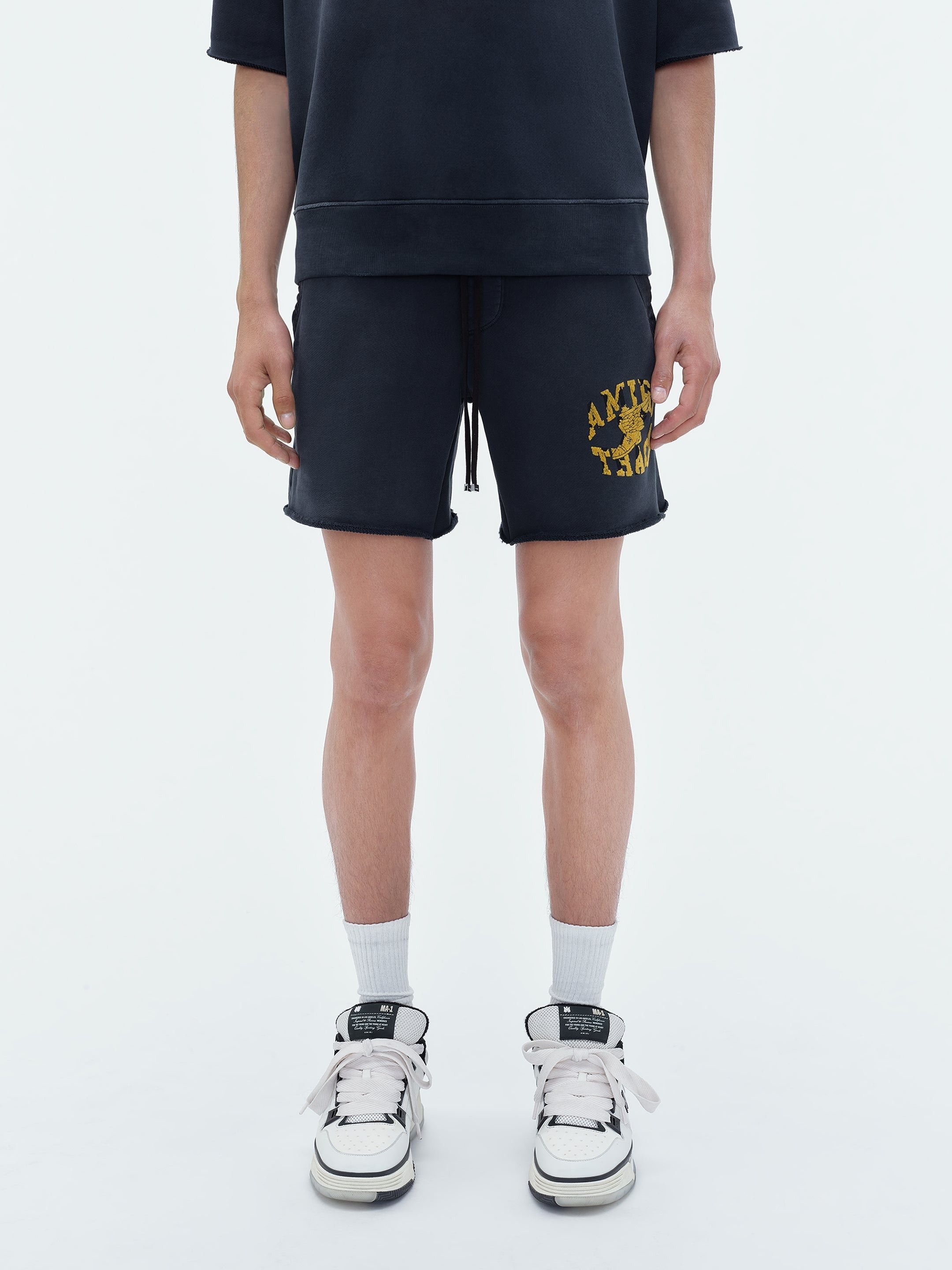Amiri oc11z0225 Track Shorts in Black Size US 32 / EU 48 - 2 Thumbnail