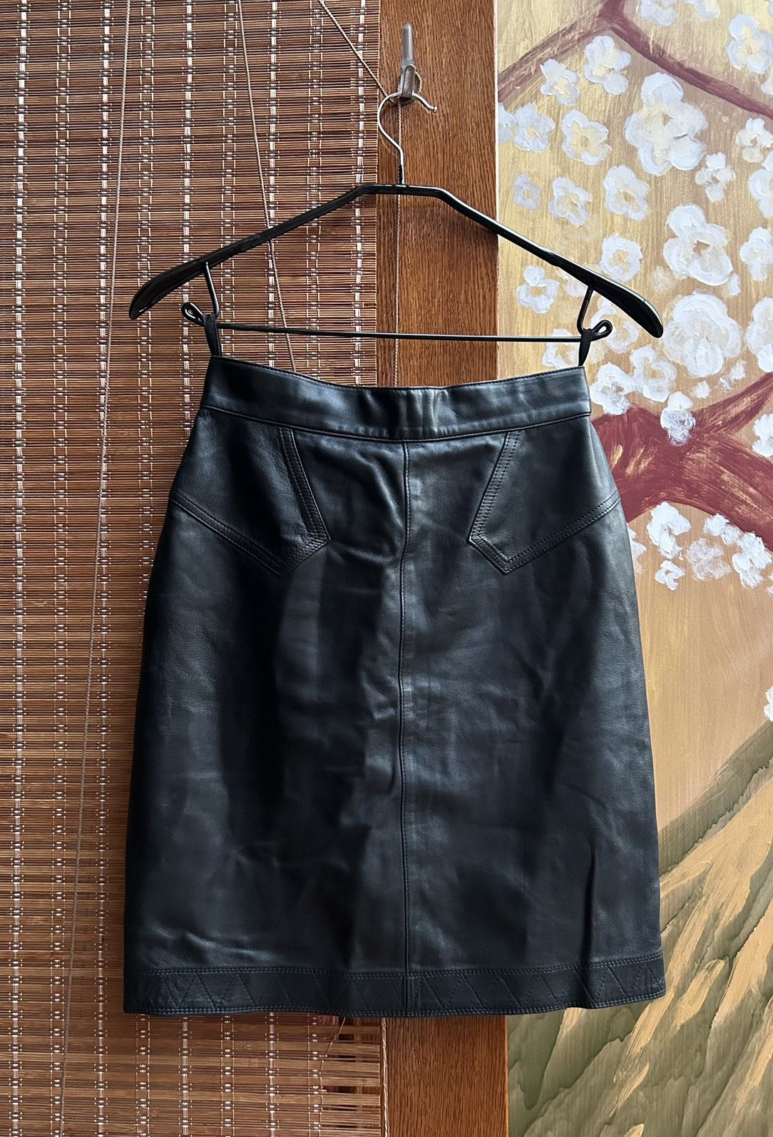 Alaia Alaia Paris Leather Pencil Skirt Made In France Size 27" / US 4 / IT 40 - 1 Thumbnail