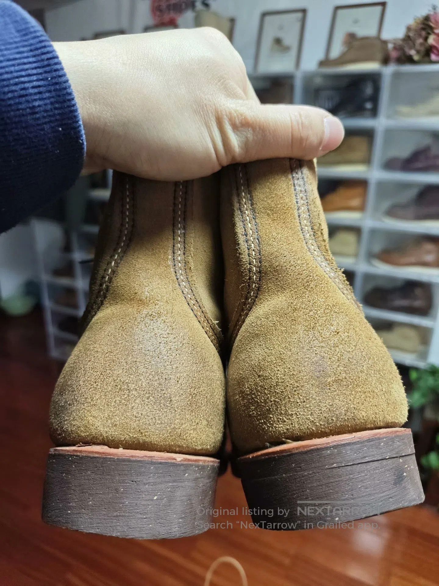 Red Wing Red Wing 8113 Caramel Suede Boot. Size US 8.5 / EU 41-42 - 7 Thumbnail