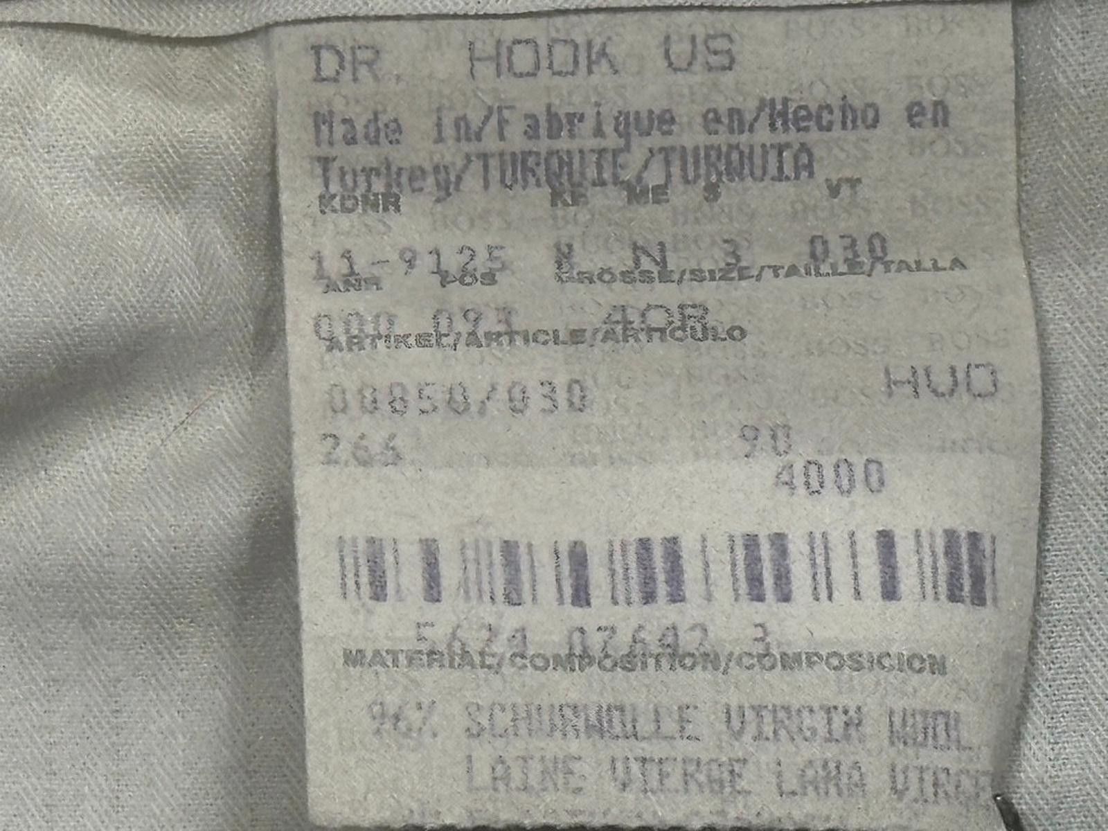 Other Hugo Boss Dr Hook Regular Wool Dress Pants Black 40/28 Size US 40 / EU 56 - 7 Thumbnail