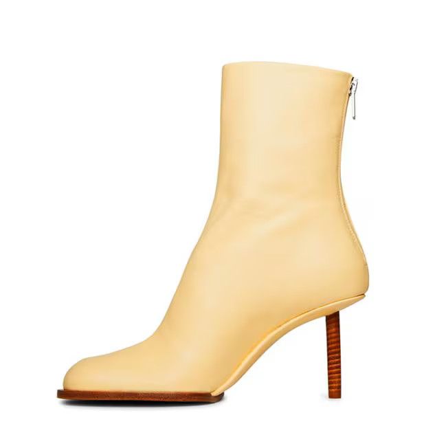Jacquemus o1g2r1mq1024 Ankle Boots in Ivory Size US 8 / IT 38 - 2 Thumbnail
