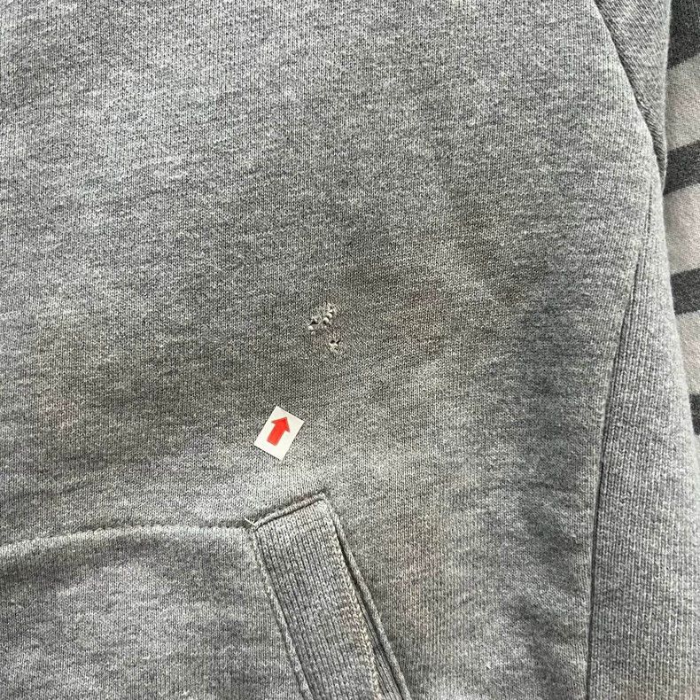 Thom Browne Thom Browne Gray four-striped printed zipper hoodie 2503-N Size US M / EU 48-50 / 2 - 2 Thumbnail