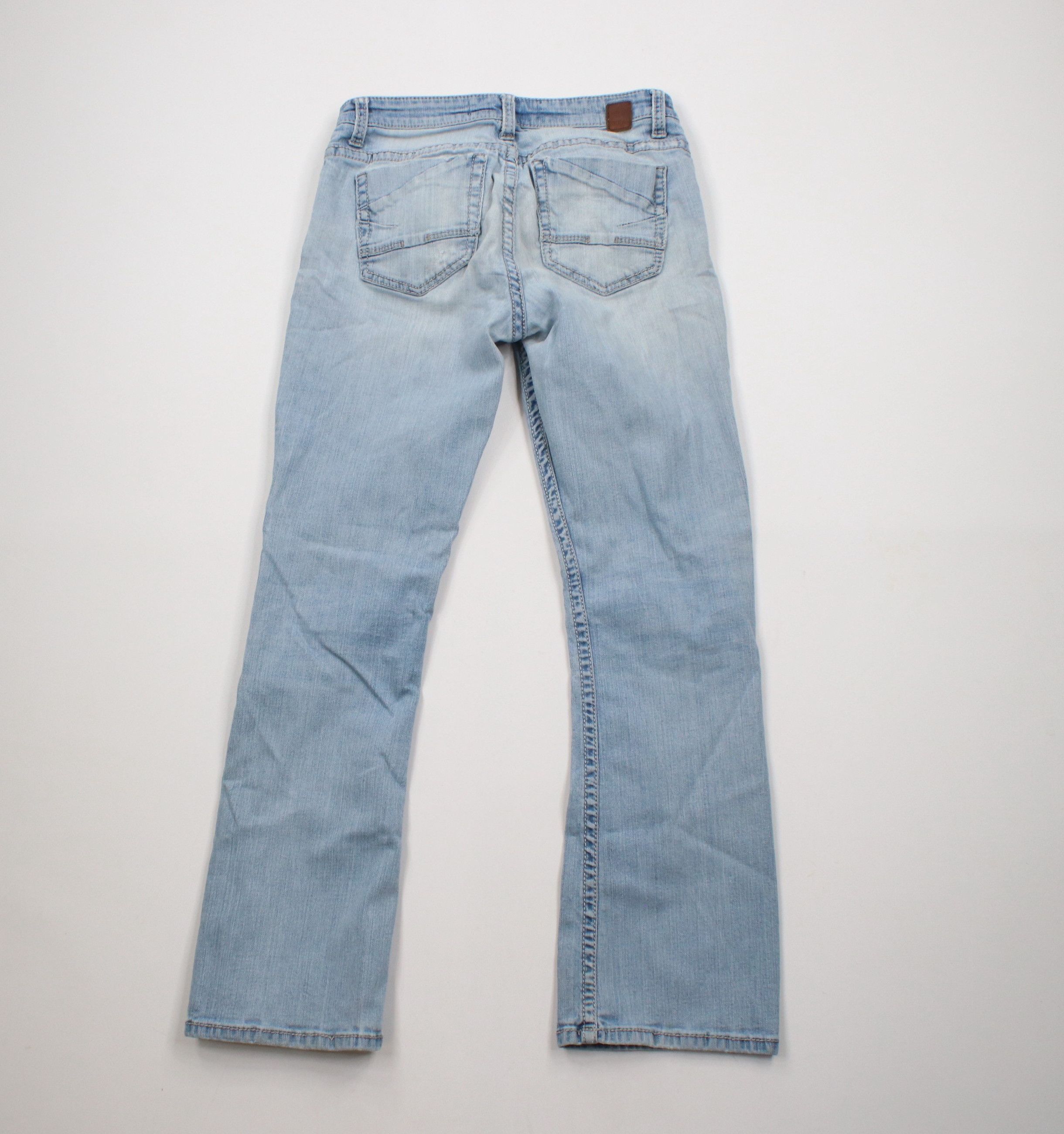 Vintage Buckle BKE Distressed Payton Mid Rise Bootcut Denim Jeans Size 27" / US 4 / IT 40 - 12 Thumbnail