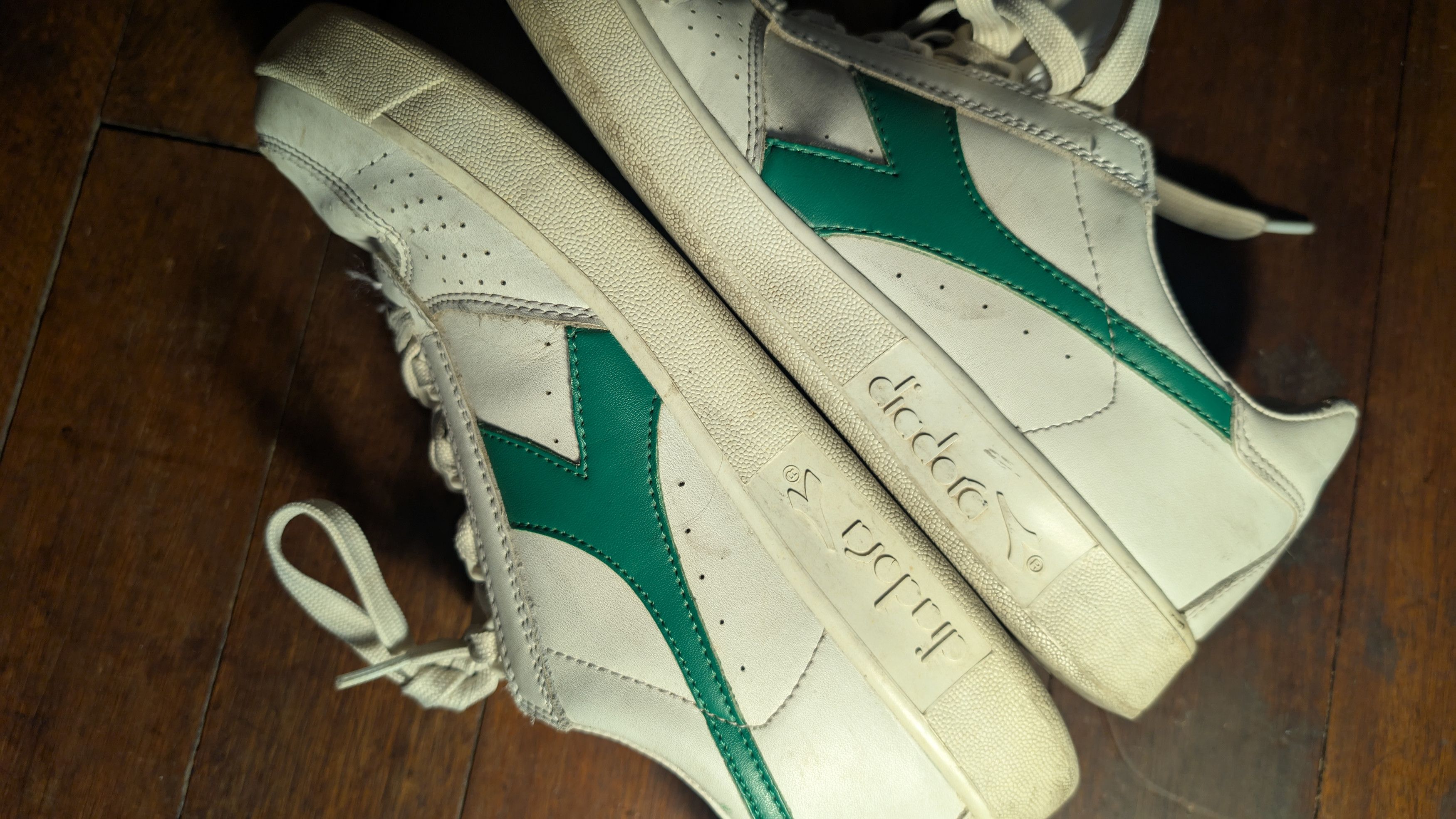 Diadora B.Elite White & Green Men's Retro Trainers UK 8 Size US 8.5 / EU 41-42 - 4 Thumbnail