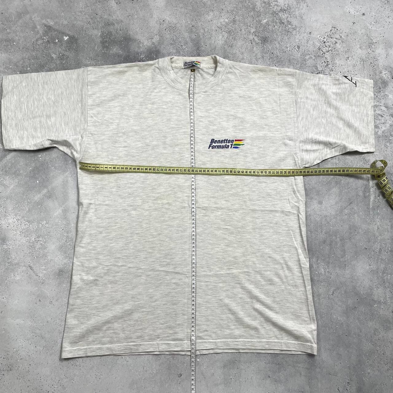 Formula 1 Vintage 90s Benetton Formula One 1 Racing T Shirt Gray L/XL Size US XL / EU 56 / 4 - 14 Thumbnail