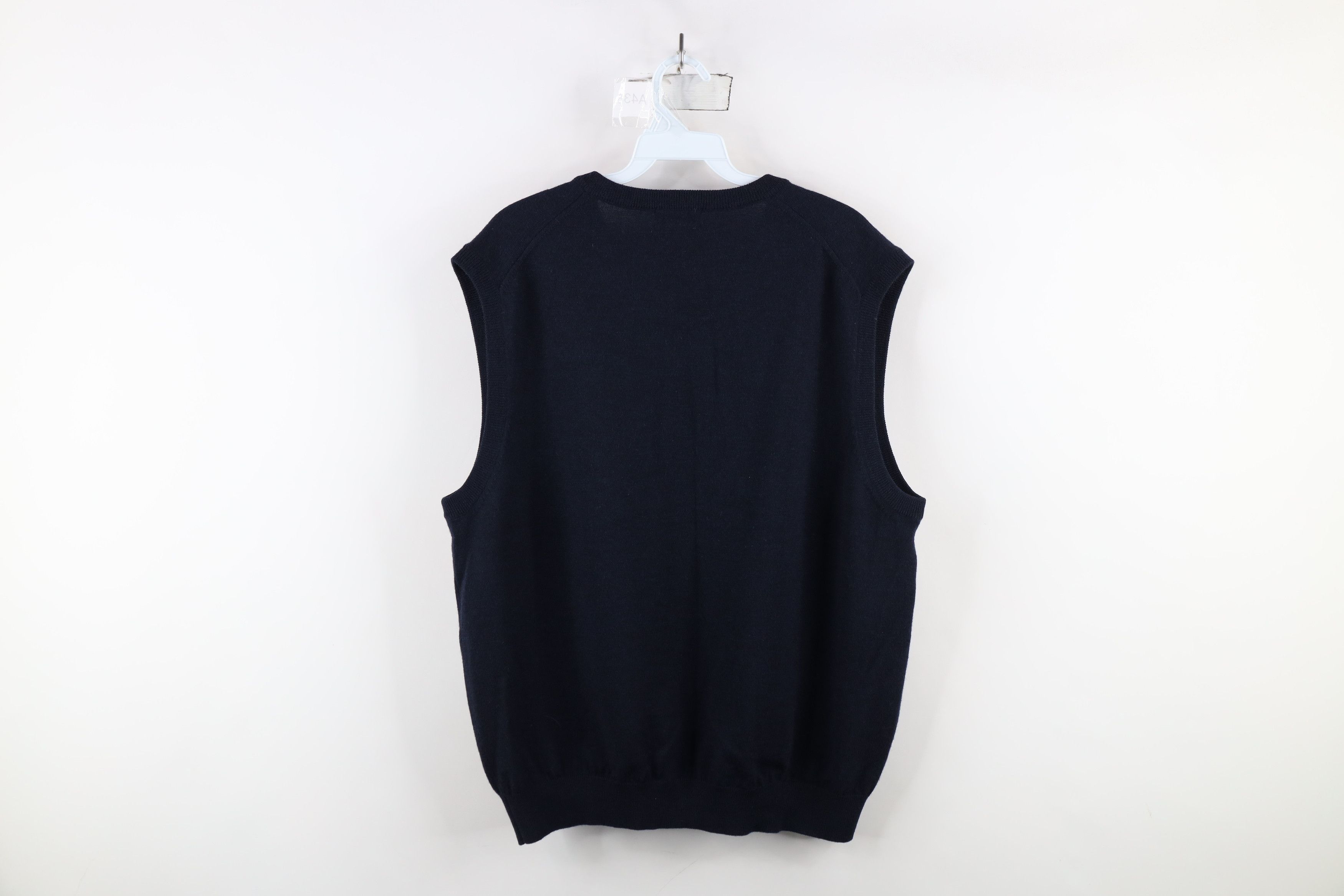 Brooks Brothers × Vintage Vintage Brooks Brothers Merino Wool Knit V-Neck Sweater Vest Size US L / EU 52-54 / 3 - 5 Thumbnail