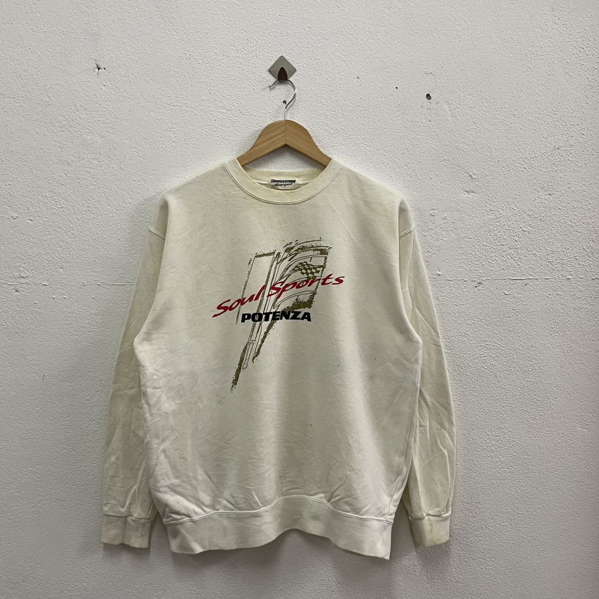 Japanese Brand × Vintage 🔥🇯🇵Vintage Bridgestone Potenza Sports Big Logo Sweatshirts Size US M / EU 48-50 / 2 - 1 Thumbnail