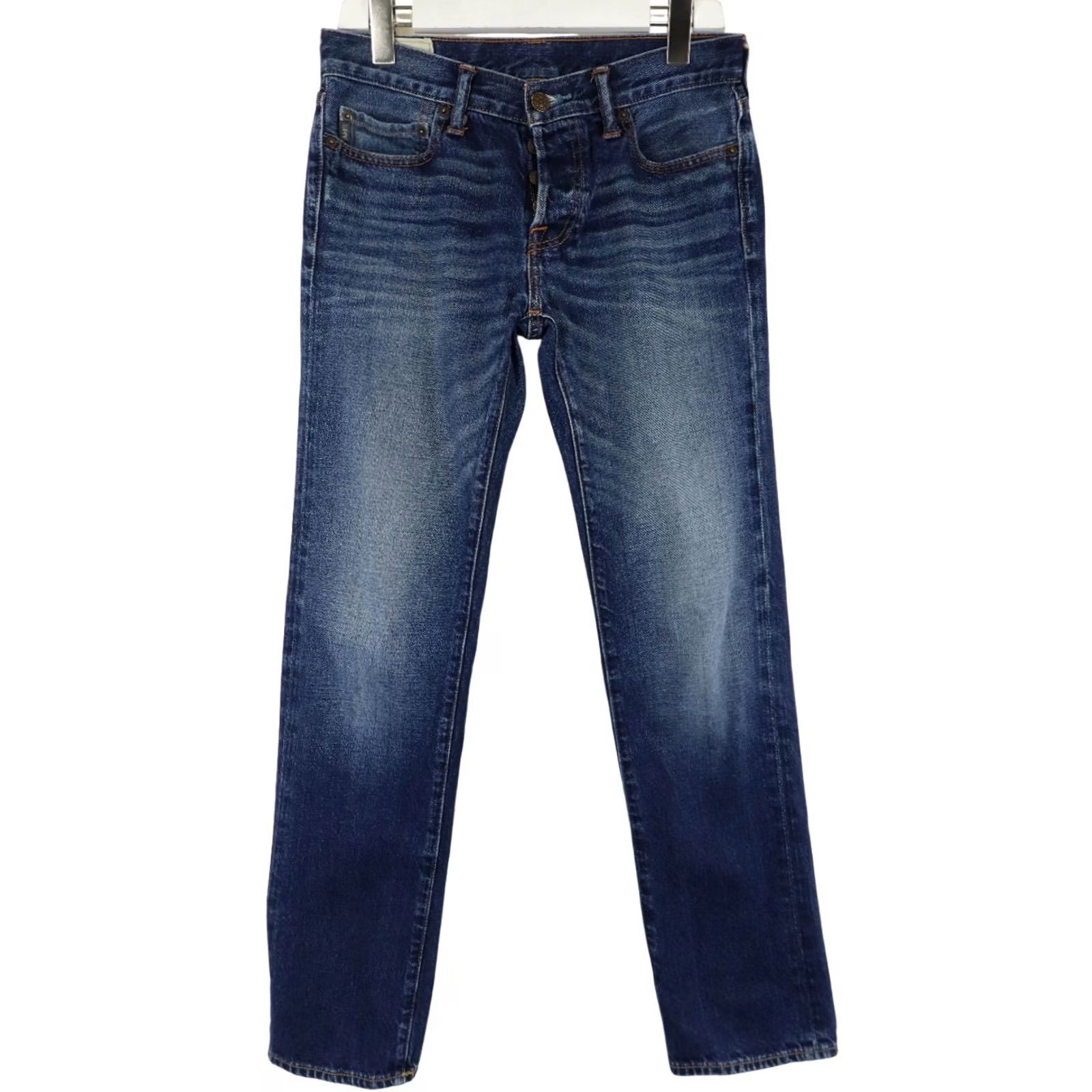 Abercrombie & Fitch Abercrombie & Fitch Jeans Men W30/L32 Faded Whiskers Button Fly Straight Size US 30 / EU 46 - 2 Thumbnail