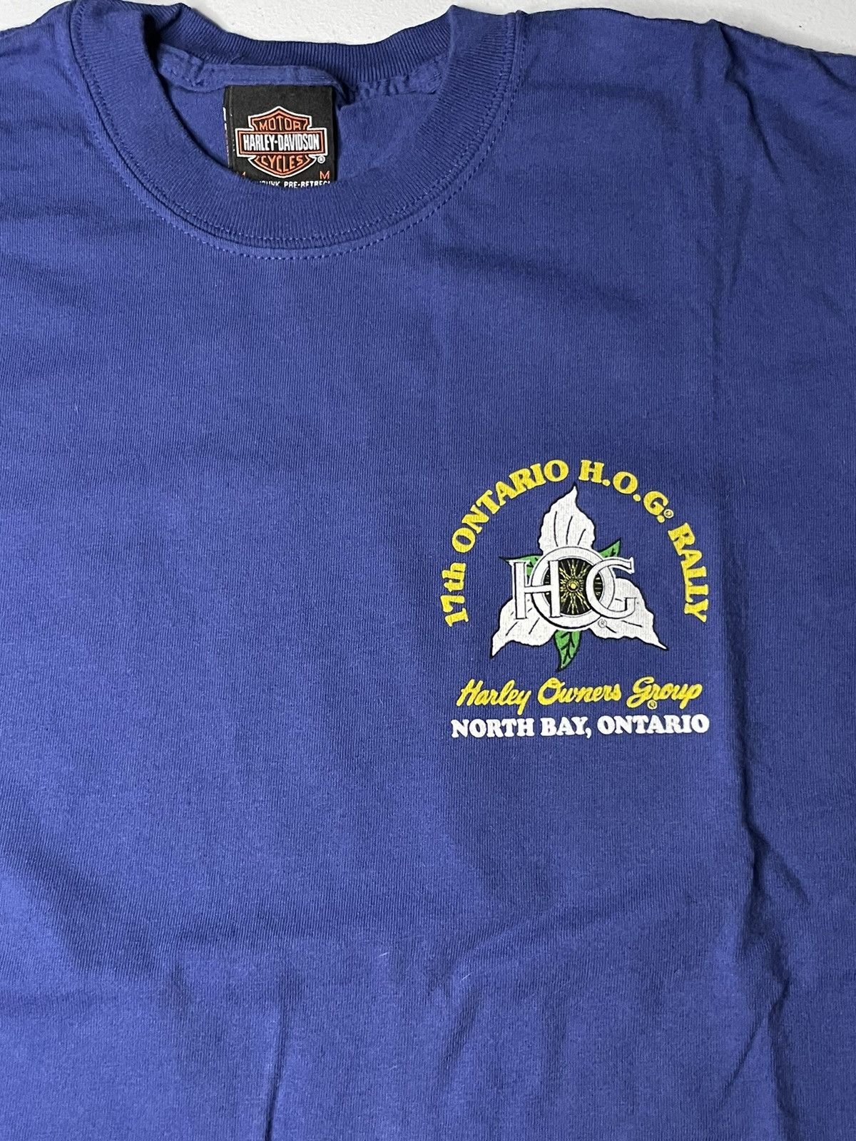 Harley Davidson × Vintage Vintage Y2K 2005 Ontario hog rally T-shirt Size US M / EU 48-50 / 2 - 4 Thumbnail