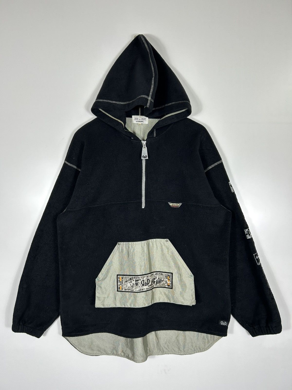 Japanese Brand ⚡️Vintage Roux Di Perfe Fleece Hoodies Half Zipper Sweatshirt Size US L / EU 52-54 / 3 - 1 Thumbnail