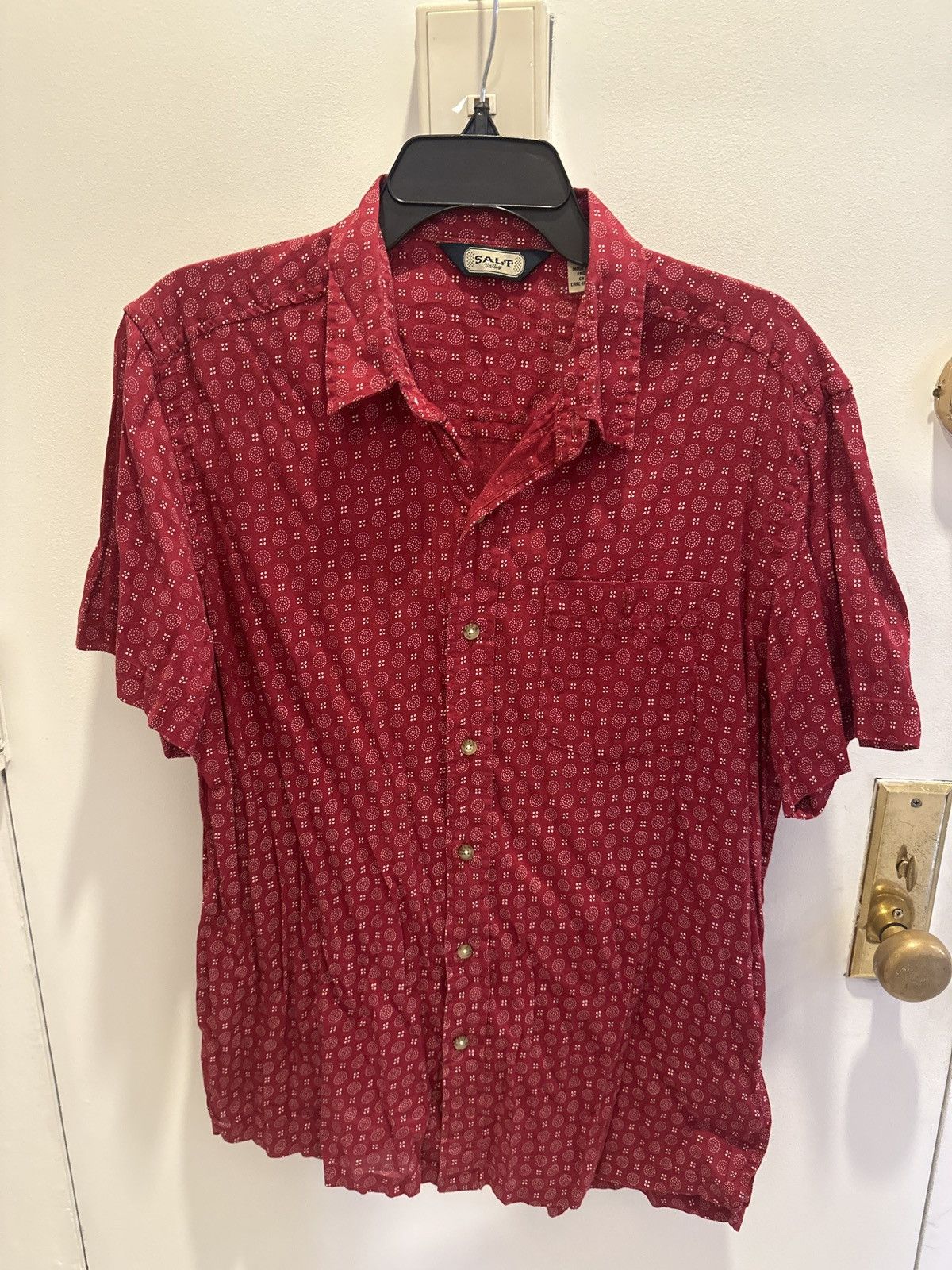 Salt Valley Vintage red button up shirt Size US M / EU 48-50 / 2 - 1 Thumbnail