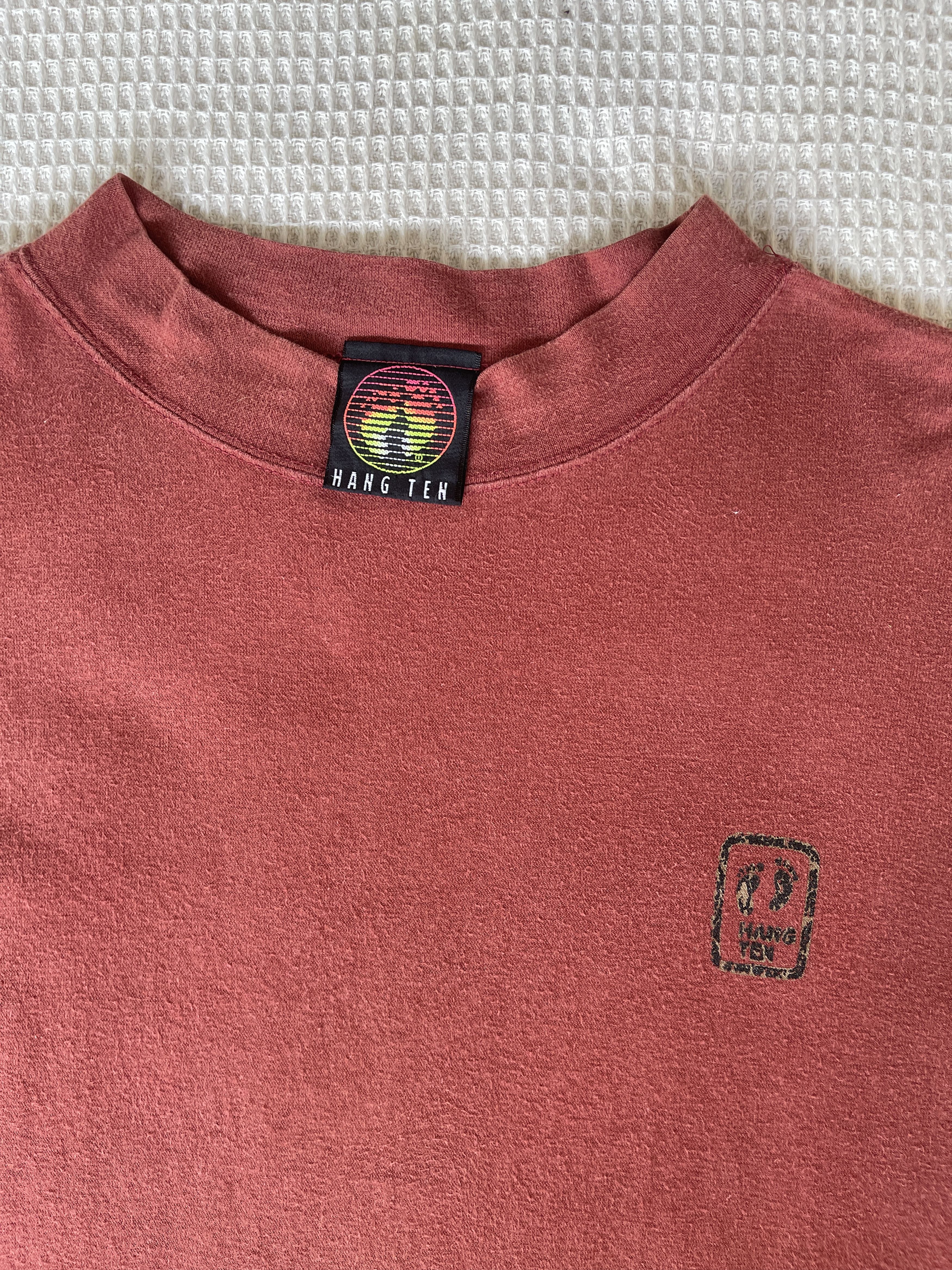 Hang Ten Vintage90s🔥Hang Ten🔥Big Logo Single Stitch Longsleeve Tshirt Size US M / EU 48-50 / 2 - 15 Thumbnail