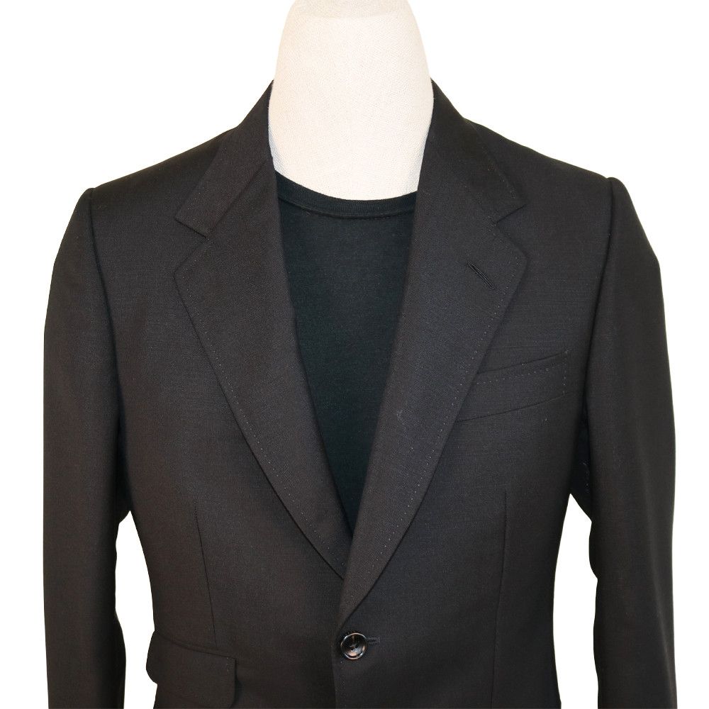 Gucci Gucci Black Jeweled Cobra Embroidered Mohair-Wool Suit Set Size 48R - 5 Thumbnail