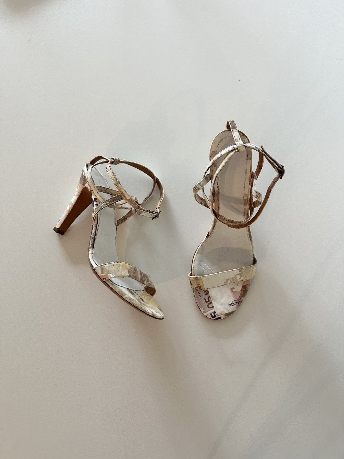 Maison Margiela RARE Maison Margiela Euro Note Banknote Sandals SS08 Archive Size US 10 / IT 40 - 1 Thumbnail