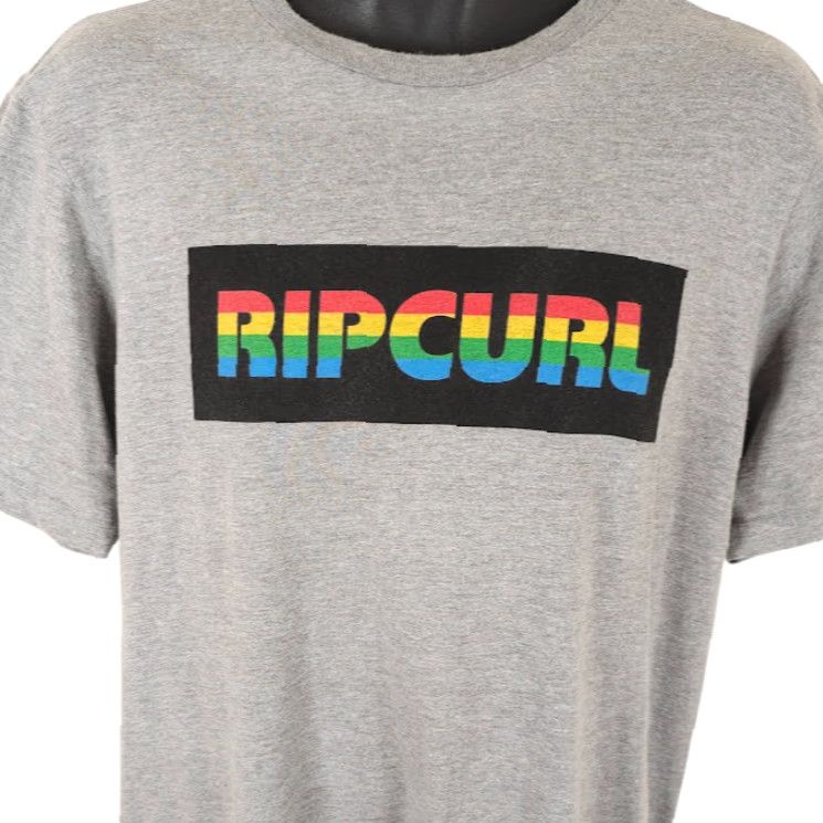 Rip Curl Rip Curl T Shirt Mens Size Medium Gray Rainbow Hawaii Hawaiian Surfing Surfer Shirt Mens Size US L / EU 52-54 / 3 - 2 Thumbnail