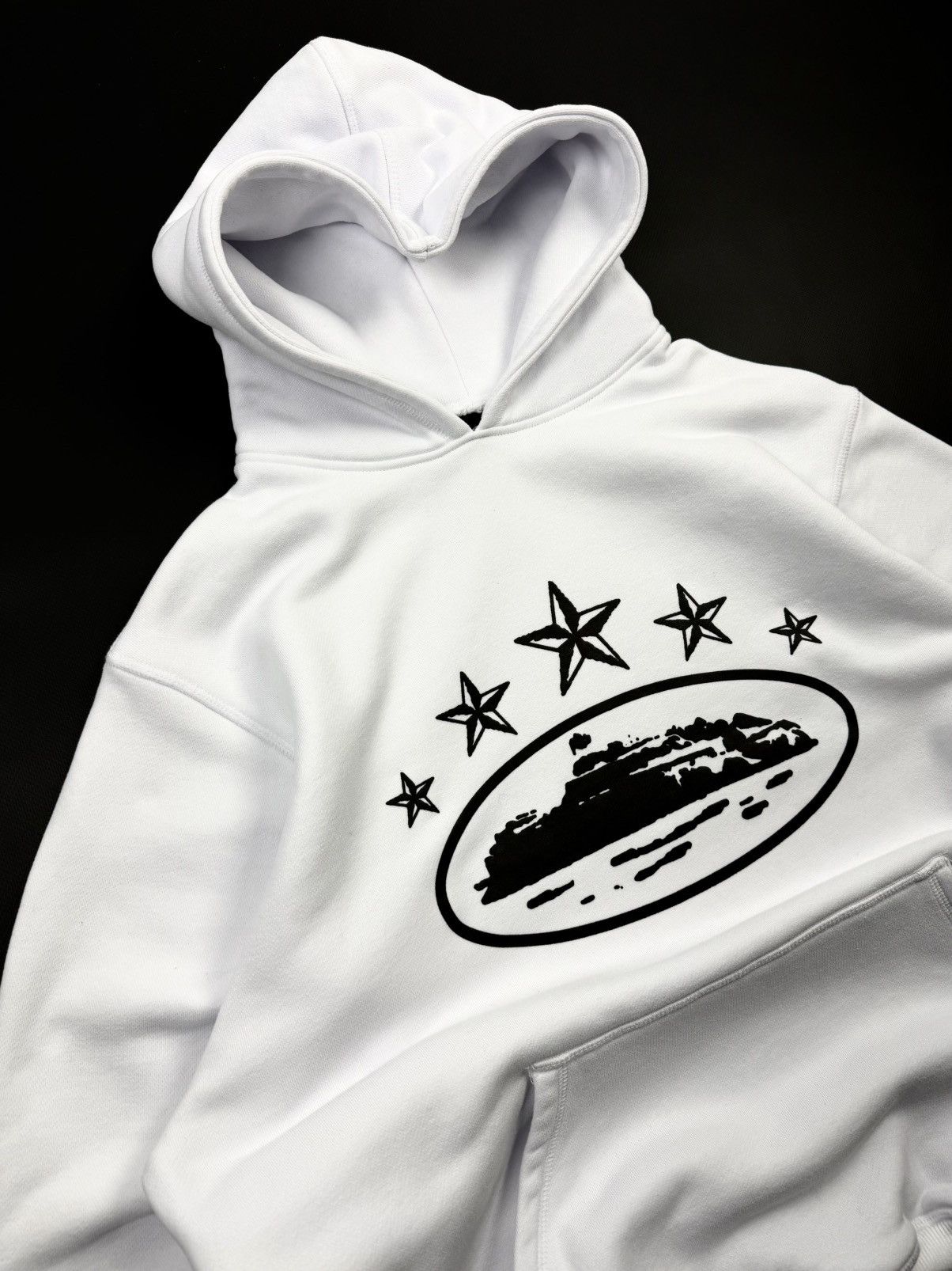 Corteiz Corteiz Alcatraz Big Logo White Heavy Cotton Hoodie STREETW Size US M / EU 48-50 / 2 - 6 Thumbnail