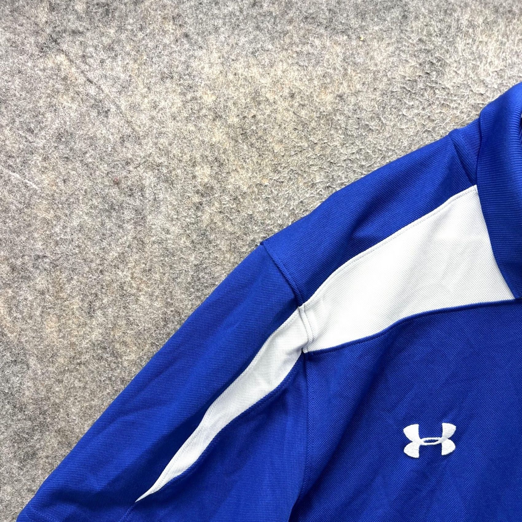 Under Armour Under Armour HeatGear Polo Shirt Mens XL Blue Colorblock Golf Performance Size US XL / EU 56 / 4 - 5 Thumbnail